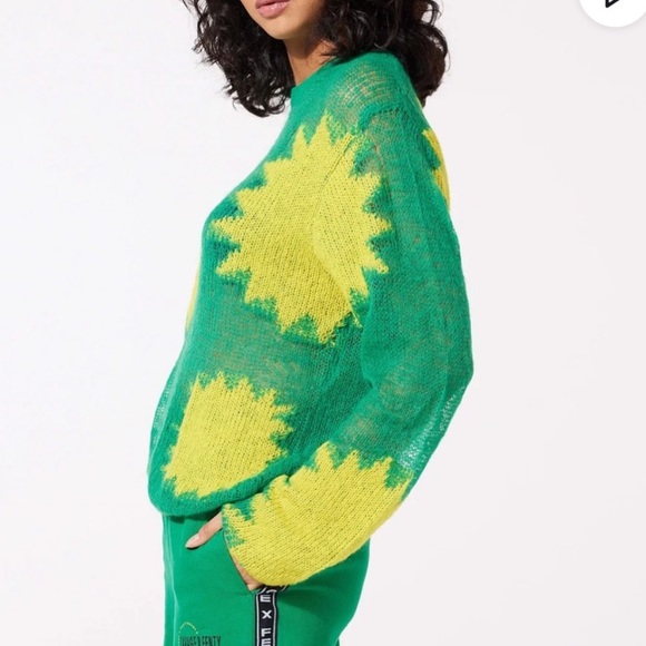 Savage X Fenty Sweaters - KNITTin PRETTY Green & Yellow Fenty Women's Sweater